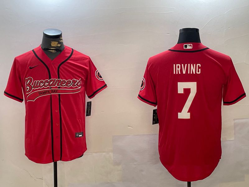 Men Tampa Bay Buccaneers #7 Irving Red Joint Name 2024 Nike Limited NFL Jersey style 1->tampa bay buccaneers->NFL Jersey